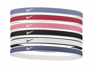 ナイキ NIKE チップ スウッシュ スポーツ ヘッドバンド 6本パック 2.0 マルチ スポーツ 小物 アクセサリー ヘッドバンド BN2071-480