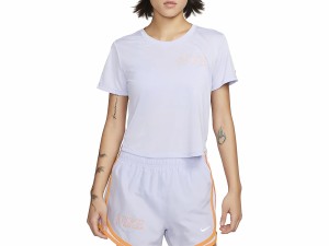 ナイキ NIKE Dri-FIT ワン グラフィック ショートスリーブ クロップ トップ レディース 春 夏 パープル 紫 スポーツ フィットネス 半袖 T