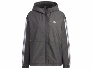 アディダス adidas デニム ウーブン ルーズフィット ウインドブレーカージャケット レディース ブラック 黒 スポーツ フィットネス パー