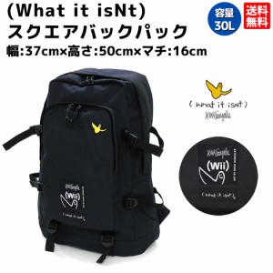 マークゴンザレス Mark Gonzales What it isNt スクエアバックパック BACKPACK メンズ レディース ユニセックス バックパック ブラック 