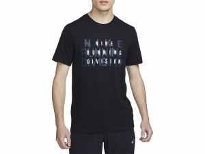 ナイキ NIKE Dri-FIT ラン ディビジョン S/S Tシャツ メンズ 春 夏 ブラック 黒 スポーツ トレーニング 半袖 Tシャツ FJ2357-010