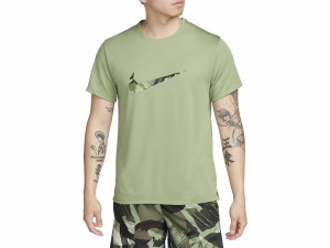 ナイキ NIKE Dri-FIT UV マイラー ショートスリーブ ランニングトップ メンズ 春 夏 グリーン 緑 スポーツ トレーニング 半袖 Tシャツ FN