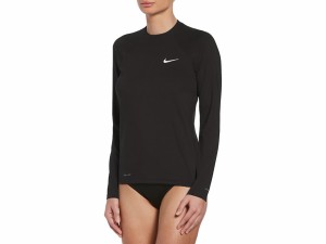 ナイキ NIKE エッセンシャル ロングスリーブ ハイドロガード レディース ブラック 黒 水泳 スイム 海水浴 ラッシュガード NESSA386-N001