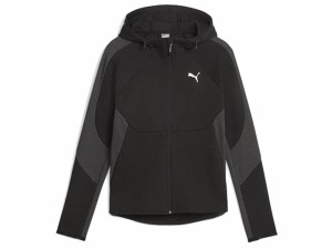 プーマ PUMA EVOSTRIPE エヴォストライプ フーデッドジャケット レディース 秋 冬 ブラック 黒 スポーツ フィットネス パーカー ジャケッ