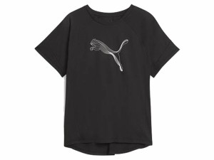 プーマ PUMA EVOSTRIPE エヴォストライプ Tシャツ レディース 春 夏 ブラック 黒 スポーツ フィットネス 半袖 Tシャツ 678389-01