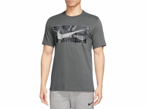 ナイキ NIKE Dri-FIT カモ S/S Tシャツ メンズ 春 夏 グレー 灰色 スポーツ トレーニング 半袖 Tシャツ FJ2447-068