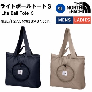 ノースフェイス THE NORTH FACE ライトボールトートS Lite Ball Tote S 9L ユニセックス ネイビー ベージュ カジュアル 小物 バック エコ