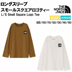 ノースフェイス THE NORTH FACE ロングスリーブスモールスクエアロゴティー L/S Small Square Logo Tee キッズ ジュニア 春 夏 ホワイト 