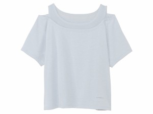 ダンスキン DANSKIN HYBRID VENT TULLE SHORT TOP ハイブリッドベントチュールクロップドタンクショートトップ レディース 春 夏 ブルー 