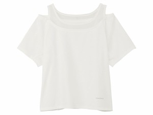 ダンスキン DANSKIN HYBRID VENT TULLE SHORT TOP ハイブリッドベントチュールクロップドタンクショートトップ レディース 春 夏 ホワイ