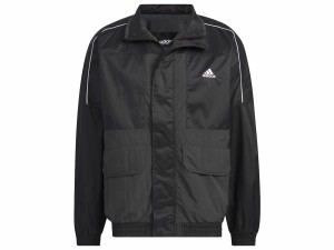 アディダス adidas ワーディング オーバーサイズフィット ウーブン フルジップジャケット(ジェンダーニュートラル) メンズ 秋 冬 ブラッ