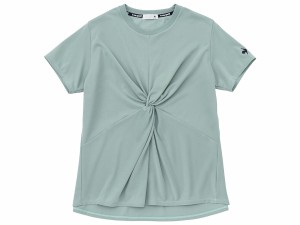 ルコック le coq sportif スポットレス 半袖ツイストシャツ レディース 春 夏 ブルー 青 スポーツ フィットネス 半袖 Tシャツ QMWWJA02-B