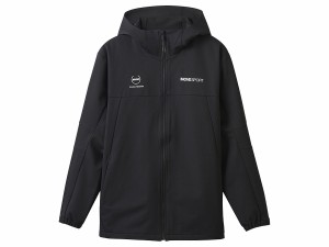 デサント DESCENTE HEATNAVI ヒートナビ ソフトシェル バックロゴ フルジップフーディー メンズ 秋 冬 ブラック 黒 スポーツ トレーニン