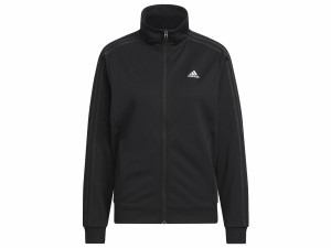 アディダス adidas シーズナル スポーツウェア スリーストライプス ルーズフィット ダブルニット トラックトップ レディース 秋 冬 ブラ