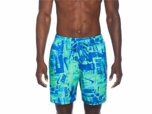 ナイキ NIKE コラージュ 7 ボレーショーツ メンズ グリーン 緑 ブルー 青 海水浴 サーフパンツ トランクス 海パン NESSD533-N370