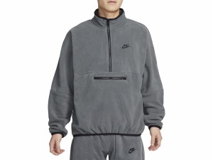 ナイキ NIKE クラブ フリース+ 1/2ジップ フリース トップ メンズ 秋 冬 グレー 灰色 スポーツ トレーニング ハーフジップ スウェット DX