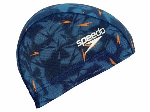 スピード speedo Shadow Boom Mesh Cap シャドーブーンメッシュキャップ ユニセックス ネイビー 紺 オレンジ 橙 水泳 スイム キャップ 帽