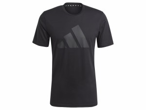 アディダス adidas トレイン エッセンシャルズ FEELREADY ロゴ トレーニング半袖Tシャツ メンズ 春 夏 ブラック 黒 スポーツ トレーニン