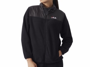 フィラ FILA マイクロフリーススタンドジャケット レディース 秋 冬 ブラック 黒 スポーツ フィットネス フルジップ ジャケット 防寒 442