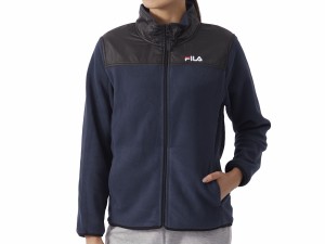 フィラ FILA マイクロフリーススタンドジャケット レディース 秋 冬 ネイビー 紺 スポーツ フィットネス フルジップ ジャケット 防寒 442