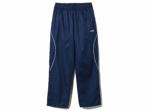 フィラ FILA ライトリップ裏フリースロングパンツ レディース 秋 冬 ネイビー 紺 スポーツ フィットネス ロング パンツ 443643-NV