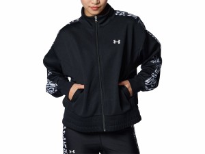 アンダーアーマー UNDER ARMOUR トラック ジャージ ウーブン フルジップ ジャケット レディース 秋 冬 ブラック 黒 スポーツ フィットネ