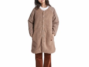 ロキシー ROXY HOLIDAY リバーシブル ボアジャケット レディース 秋 冬 ベージュ スポーツ フィットネス アウター ジャケット 防寒 RJK22