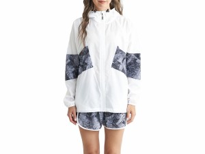 ロキシー ROXY SPIRITED JACKET スピリテッド ジャケット レディース 春 秋 撥水 ホワイト 白 スポーツ フィットネス パーカー ジャケッ