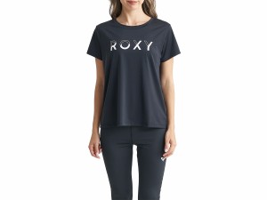 ロキシー ROXY ONESELF ワンセルフ レディース 春 夏 水陸両用 速乾 UVカット ブラック 黒 スポーツ フィットネス 半袖 Tシャツ RST24153