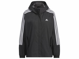 アディダス adidas シーズナル スポーツウェア ルーズフィット デニムルック クロスジャケット レディース ブラック 黒 スポーツ フィッ