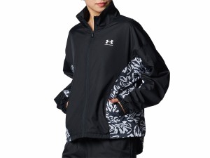 アンダーアーマー UNDER ARMOUR メッシュ ライナー ウーブン プリント ジャケット レディース 秋 冬 ブラック 黒 スポーツ フィットネス 