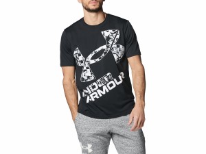 アンダーアーマー UNDER ARMOUR テック XLロゴ ショートスリーブTシャツ メンズ 春 夏 ブラック 黒 スポーツ トレーニング 半袖 Tシャツ 