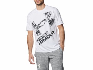 アンダーアーマー UNDER ARMOUR テック XLロゴ ショートスリーブTシャツ メンズ 春 夏 ホワイト 白 スポーツ トレーニング 半袖 Tシャツ 