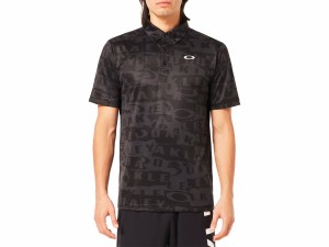 オークリー OAKLEY US規格 Enhance SS Polo Graphic 14.0 エンハンス 半袖 ポロ グラフィック 14.0 メンズ 春 夏 ブラック 黒 スポーツ 