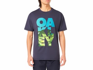 オークリー OAKLEY US規格 Enhance Qdevo SS Tee Icon 3.0 エンハンス Qdevo 半袖 Tシャツ アイコン 3.0 メンズ 春 夏 ネイビー 紺 スポ