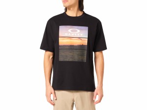 オークリー OAKLEY US規格 Enhance Qdc SS Tee Sunset 3.0 エンハンス Qdc 半袖 Tシャツ サンセット 3.0 メンズ 春 夏 ブラック 黒 スポ