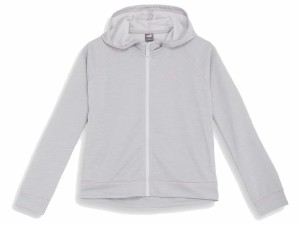 プーマ PUMA MOTION フルジップ フーデッド ジャケット レディース グレー 灰色 スポーツ フィットネス パーカー ジャケット 680720-42