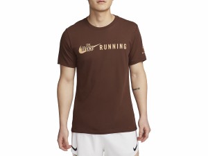 ナイキ NIKE Dri-FIT ランニング Tシャツ メンズ 春 夏 ブラウン 茶色 スポーツ トレーニング 半袖 Tシャツ FQ3921-259
