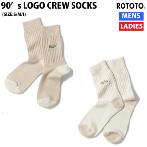 ロトト ROTOTO 90’s LOGO CREW SOCKS ロゴソックス 靴下 小物 アクセサリー 肌着 R1528