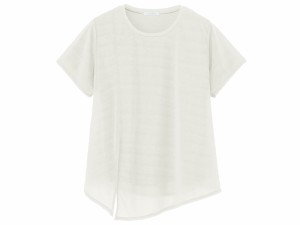 ダンスキン DANSKIN SHEER LIGHT LAYERED TEE シアーライトレイヤードティー レディース 春 夏 ホワイト 白 スポーツ フィットネス 半袖 