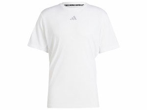 アディダス adidas HIIT ワークアウト 3ストライプス メッシュ Tシャツ メンズ 春 夏 ホワイト 白 スポーツ トレーニング 半袖 Tシャツ I