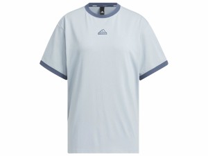 アディダス adidas WORD Tシャツ レディース 春 夏 ブルー 青 スポーツ フィットネス 半袖 Tシャツ JSY22-IM8746
