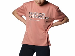 アンダーアーマー UNDER ARMOUR テック クロップ ショートスリーブTシャツ レディース 春 夏 ピンク 桃色 スポーツ フィットネス 半袖 T