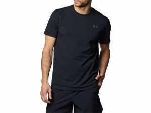 アンダーアーマー UNDER ARMOUR パフォーマンスコットン ショートスリーブTシャツ メンズ 春 夏 ブラック 黒 スポーツ トレーニング 半袖