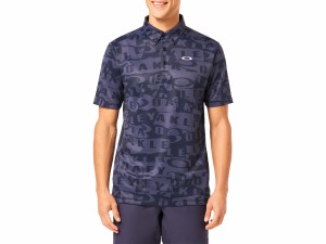 オークリー OAKLEY US規格 Enhance SS Polo Graphic 14.0 エンハンス 半袖 ポロ グラフィック 14.0 メンズ 春 夏 ネイビー 紺 スポーツ 