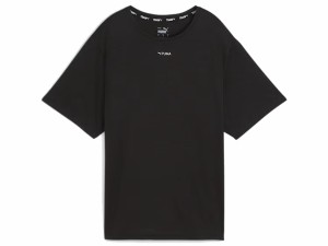 プーマ PUMA フィット オーバーサイズ 半袖 Tシャツ レディース 春 夏 ブラック 黒 スポーツ フィットネス 半袖 Tシャツ 525498-01