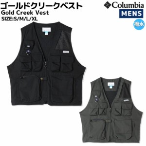 コロンビア Columbia Gold Creek Vest ゴールドクリークベスト メンズ ブラック グレー カジュアル ウェア アウター 撥水 キャンプ フェ