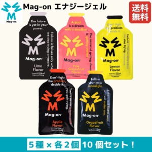 【色んな味お試しセット！】マグオン MAG-ON Mag-on エナジージェル 各種2個入り 10個セット 梅 ピンクグレープフルーツ レモン アップル