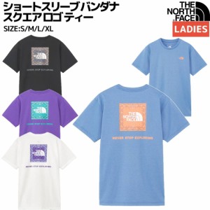 ノースフェイス THE NORTH FACE 【正規取扱店】S/S BANDANA SQUARE LOGO TEE ショートスリーブ バンダナ スクエア ロゴ ティー レディー