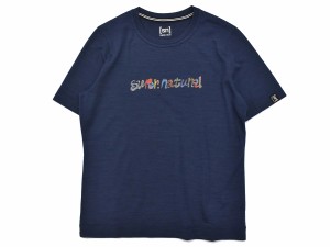 スーパーナチュラル sn super.natural エスエヌ アート Tシャツ × HONAMI TSUBOI レディース 春 夏 ネイビー 紺 スポーツ フィットネス 